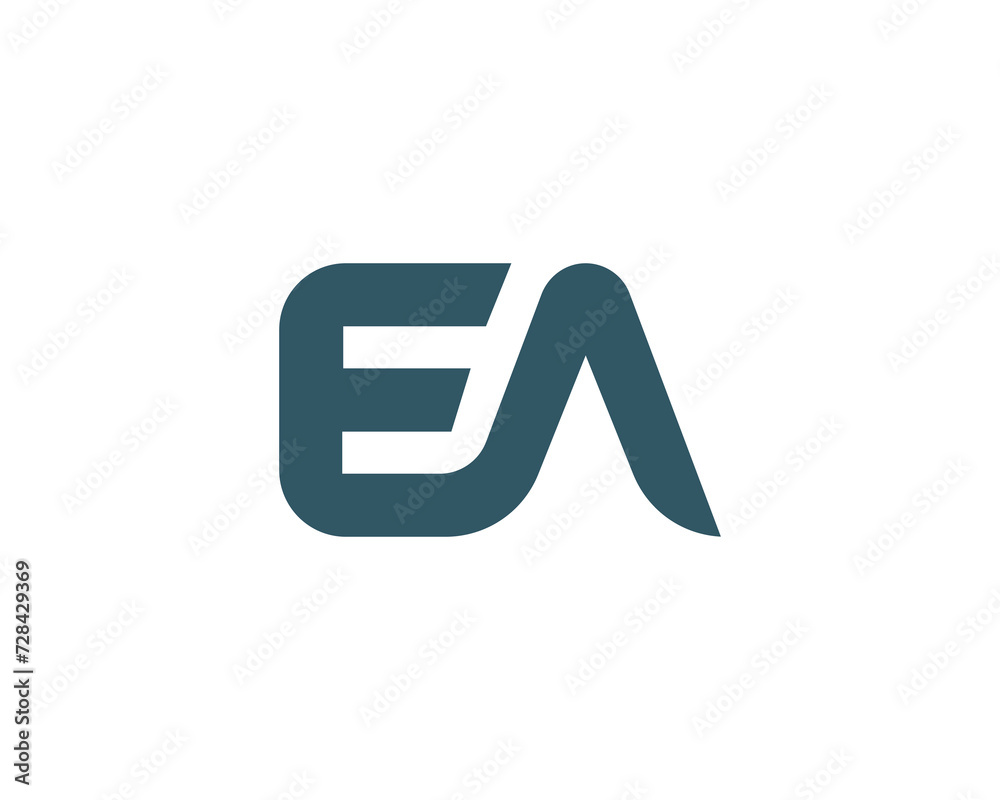 EA logo design vector template EA logo design vector template