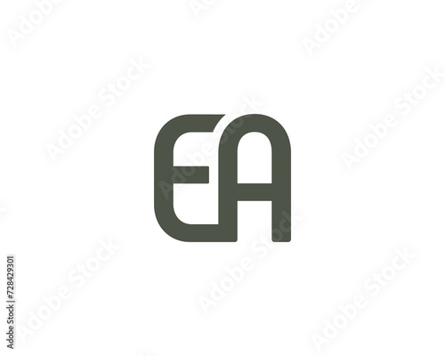 EA logo design vector template