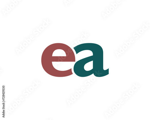 EA logo design vector template