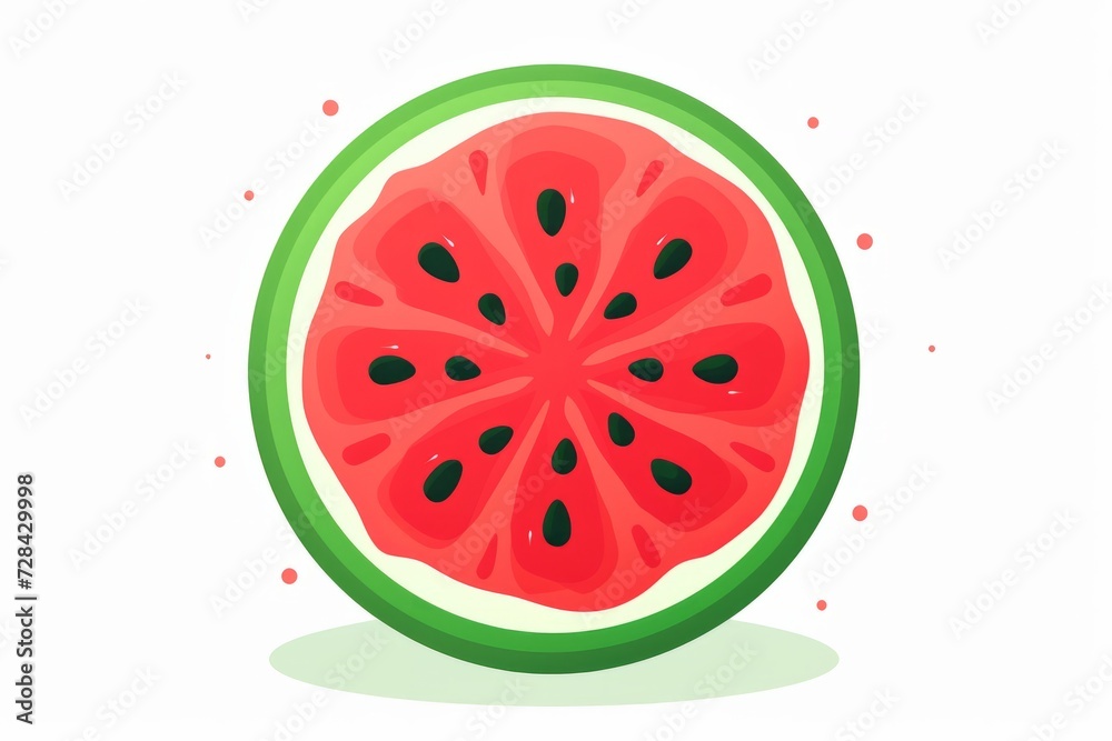 Slice of Watermelon on White Background Slice of Watermelon on White Background