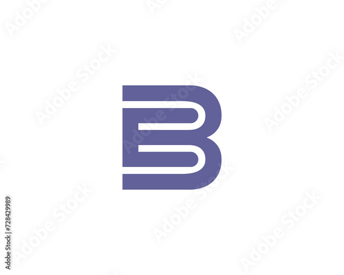 EB BE logo design vector template © xcoolee