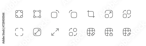 grids icon in different style vector illustration.