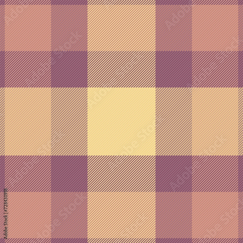 Pattern texture tartan of seamless vector fabric with a check background plaid textile.