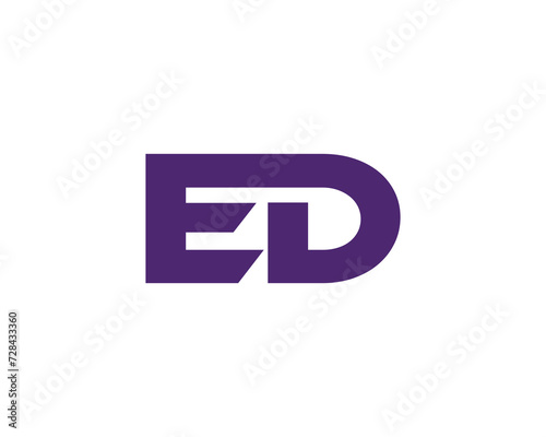 Free Download ED logo design vector template - GFXLoad