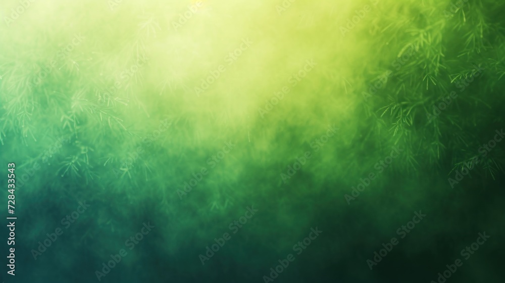 Green gradient background, soothing palette