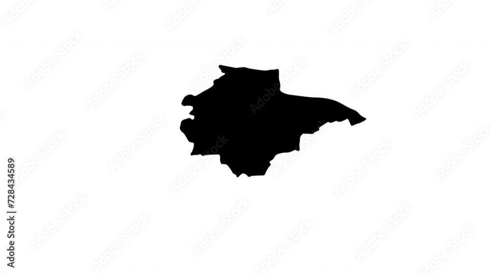 Animated video of the Duzce map in Turkey Animated video of the Duzce map in Turkey