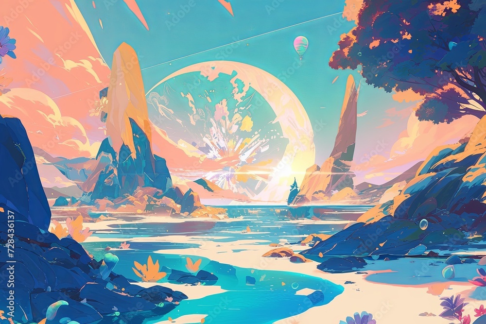 Vibrant Mix Of Animated Backgrounds And Overlays For Virtual Streams ...