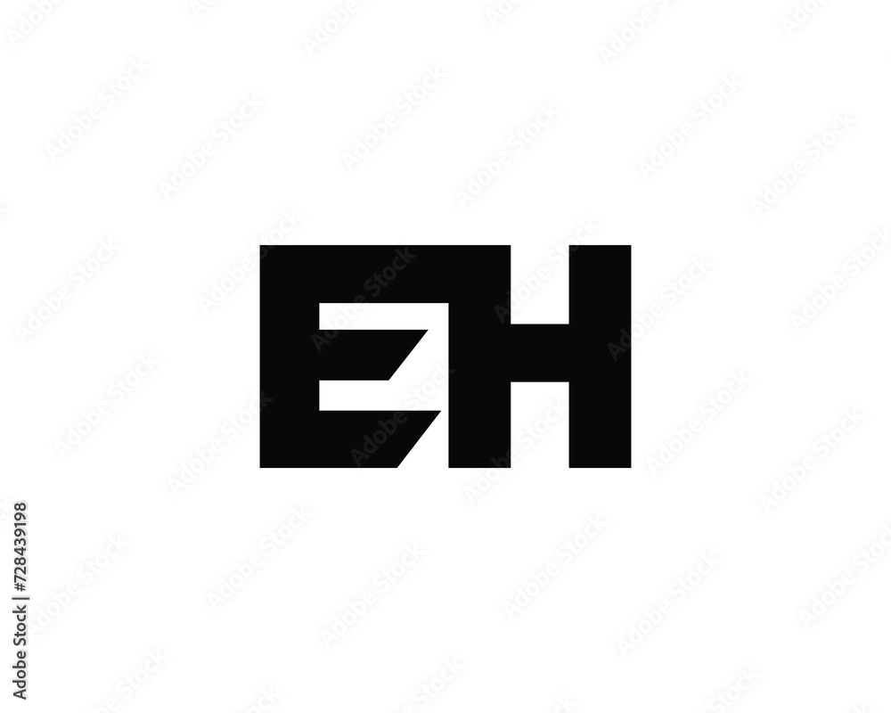 EH logo design vector template EH logo design vector template