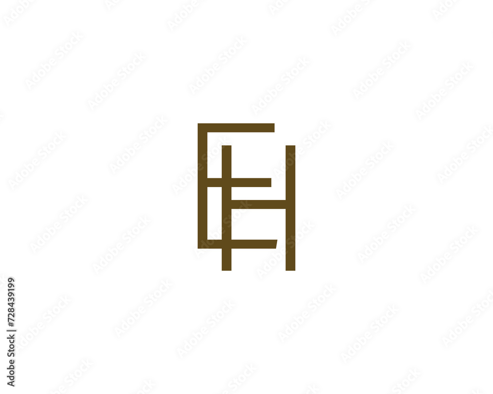 EH logo design vector template