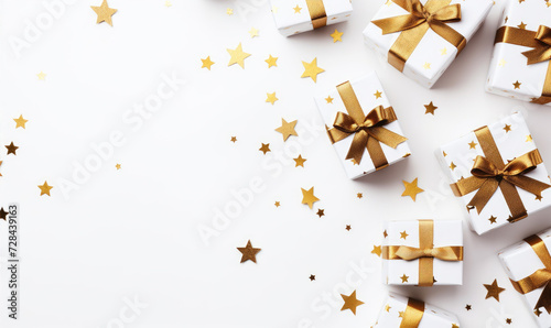 Christmas presents decoration with free space for your text