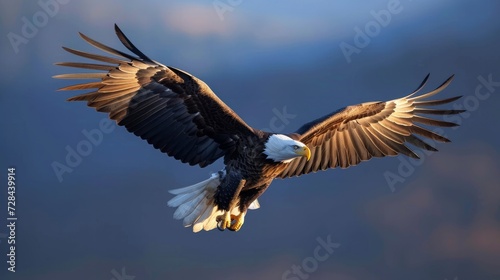 Eagle flying in the sky in freedom © Elvin
