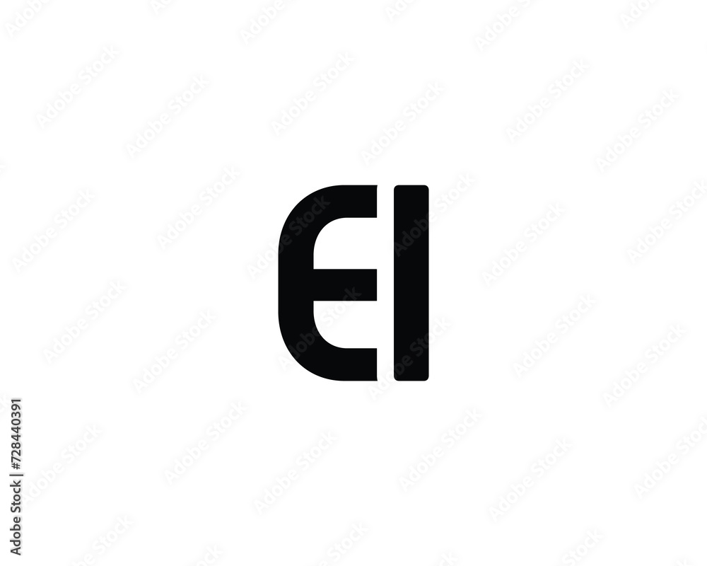 EI logo design vector template EI logo design vector template