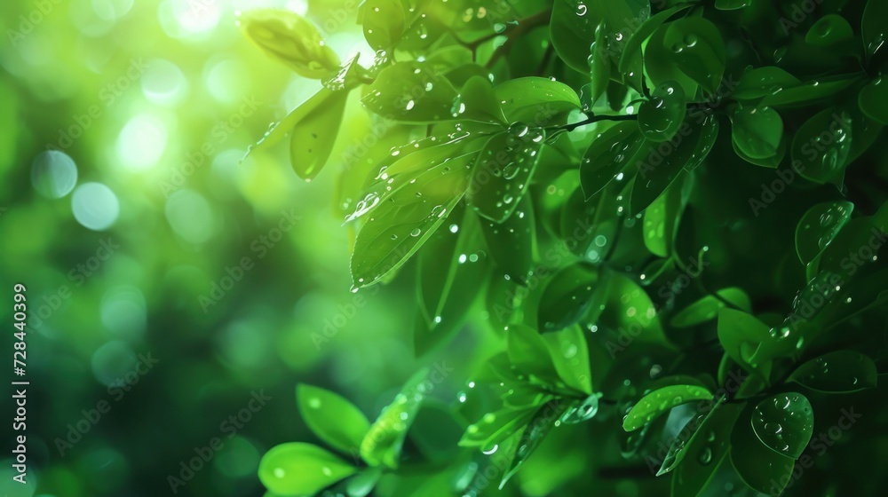 Green leafy background with copy space Green leafy background with copy space