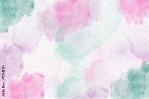 Pink watercolor abstract background. Watercolor pink background. Abstract pink texture.