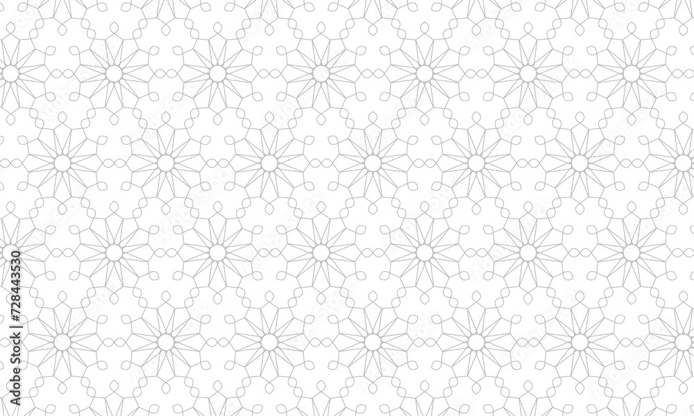 Islamic traditional motif pattern. Seamless pettern background. Vector illustration