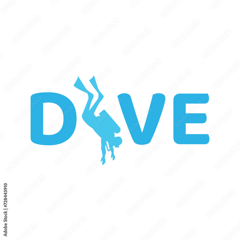Scuba diving logo design, perfect for diving school and under water adventure logo design Scuba diving logo design, perfect for diving school and under water adventure logo design