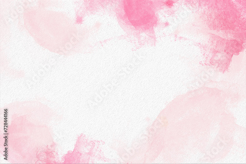 Pink watercolor abstract background. Watercolor pink background. Abstract pink texture.