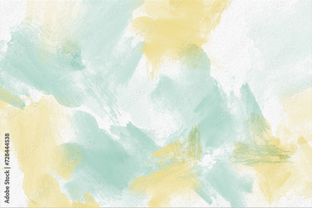 Fototapeta premium Yellow watercolor abstract background. Watercolor orange background. Abstract peach texture.