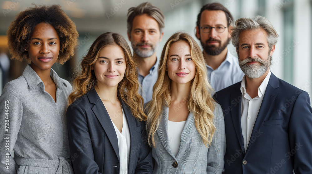 Portrait of successful group of business people at modern office looking at camera. Portrait of happy businessmen and satisfied businesswomen standing as a team. Multiethnic group of people smiling. Portrait of successful group of business people at modern office looking at camera. Portrait of happy businessmen and satisfied businesswomen standing as a team. Multiethnic group of people smiling.