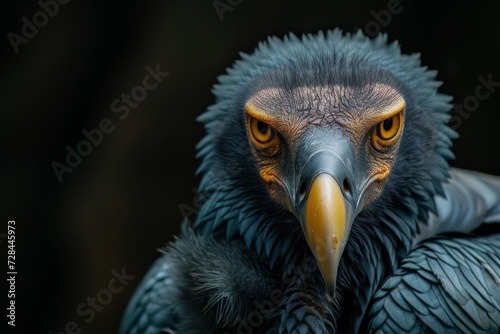 Portrait of a Vulture Majestic Bird of Prey