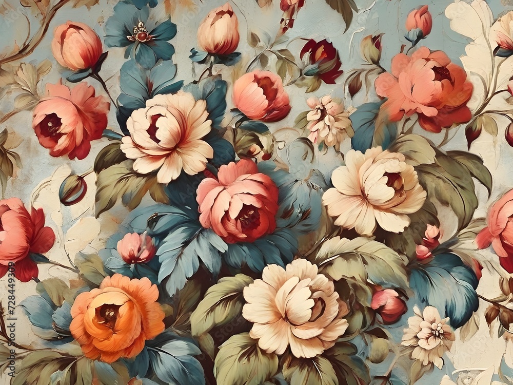 floral pattern, pattern with flowers