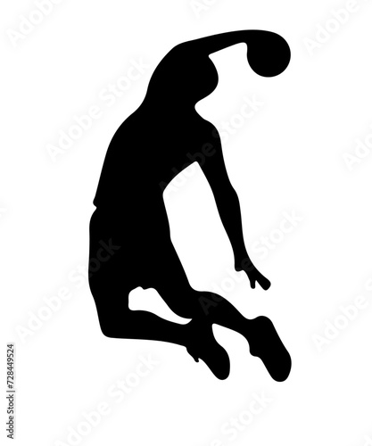 Manvolleyball Silhouettes sport PNG Design 