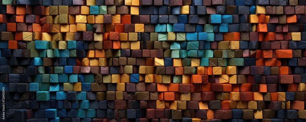 Amazing stone wallpaper made from various colored gravel. Colorful stone texture.