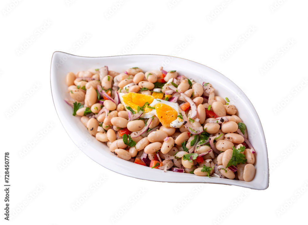 Turkish foods; dried beans salad (Turkish name; piyaz) Turkish foods; dried beans salad (Turkish name; piyaz)