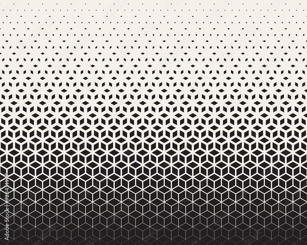 Hexagon Vector Abstract Geometric Technology Background. Halftone Hex Retro Simple Pattern. Minimal Style Dynamic Tech Wallpaper Hexagon Vector Abstract Geometric Technology Background. Halftone Hex Retro Simple Pattern. Minimal Style Dynamic Tech Wallpaper