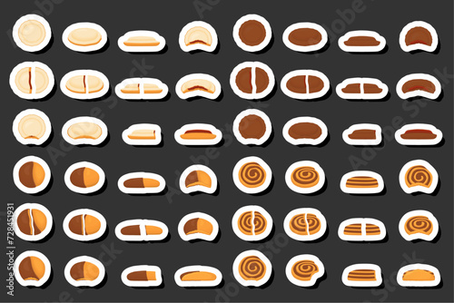 Illustration on theme fresh sweet tasty cookie of consisting various ingredients