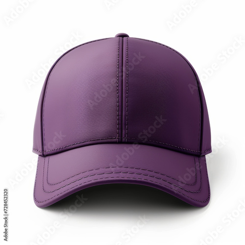 purple baseball cap empty mockup for logo placement 