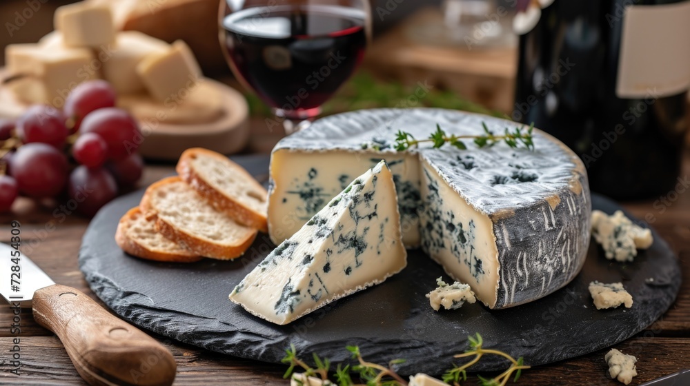 Blue cheese with wine pairing