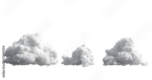 ,Clouds isolated on a white background snow on a white