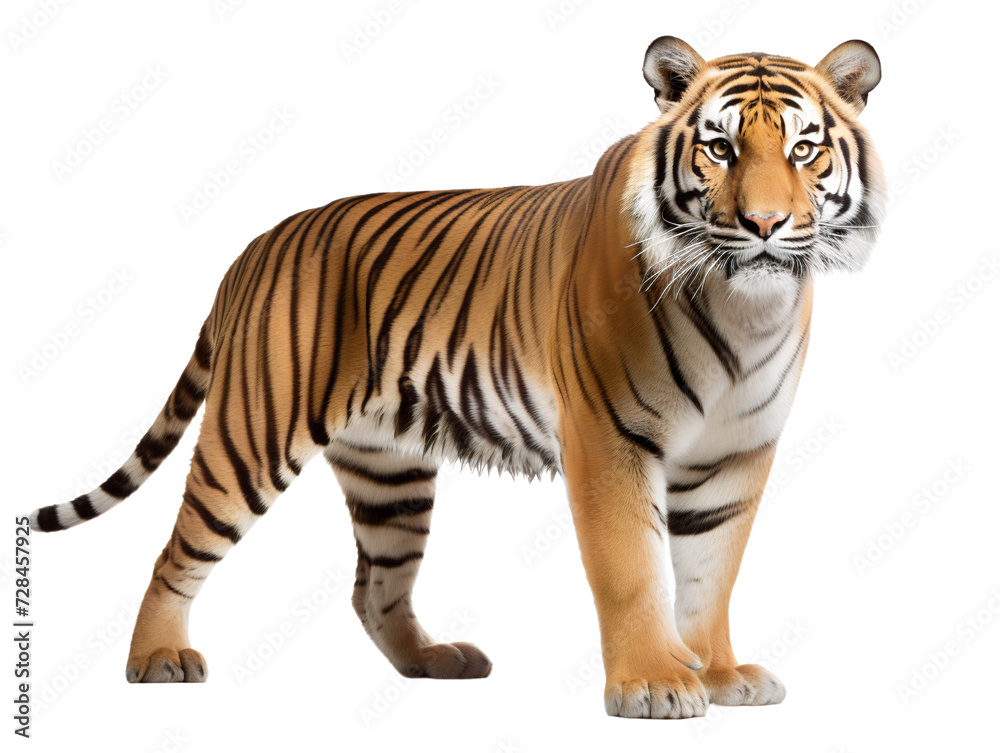Bengal Tiger, isolated on a transparent or white background