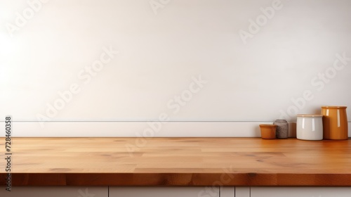 Kitchen background top counter interior wood blur home wooden empty room light white