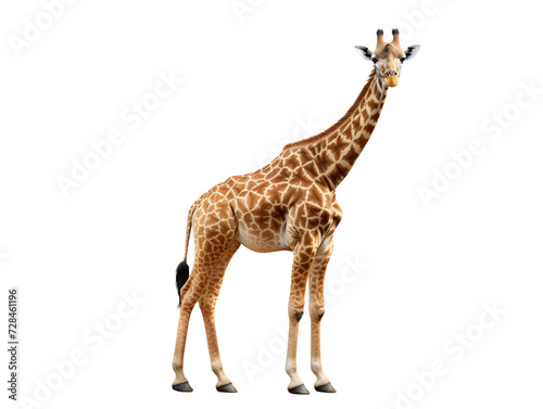 Giraffe  isolated on a transparent or white background