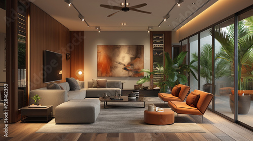 Immerse yourself in an art collector's paradise, where gallery-like walls, custom lighting, and rotating installations transform your home into a personal masterpiece showcase. 