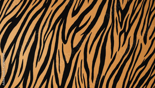Animal print seamless pattern illustration. Tiger stripe texture background. Striped feline skin textile backdrop, Exotic fashion fabric wallpaper design. 