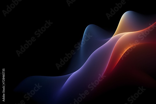 black or colourful abstract background 