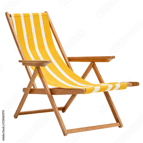 Beach chair  sun lounger. Transparent PNG