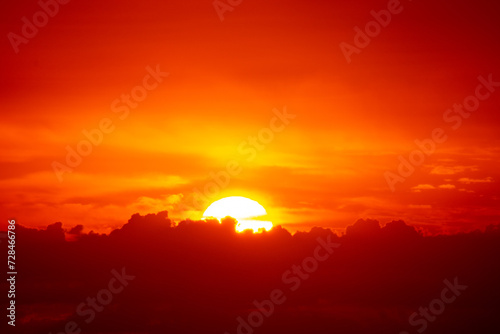 Beautiful sunrise over Miami South Beach on a January morning