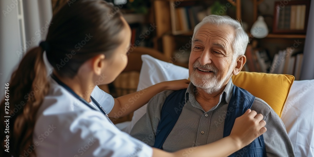 senior elderly patient in hospital