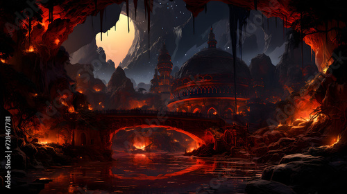 Lava Underworld City in the Infernal Sanctum