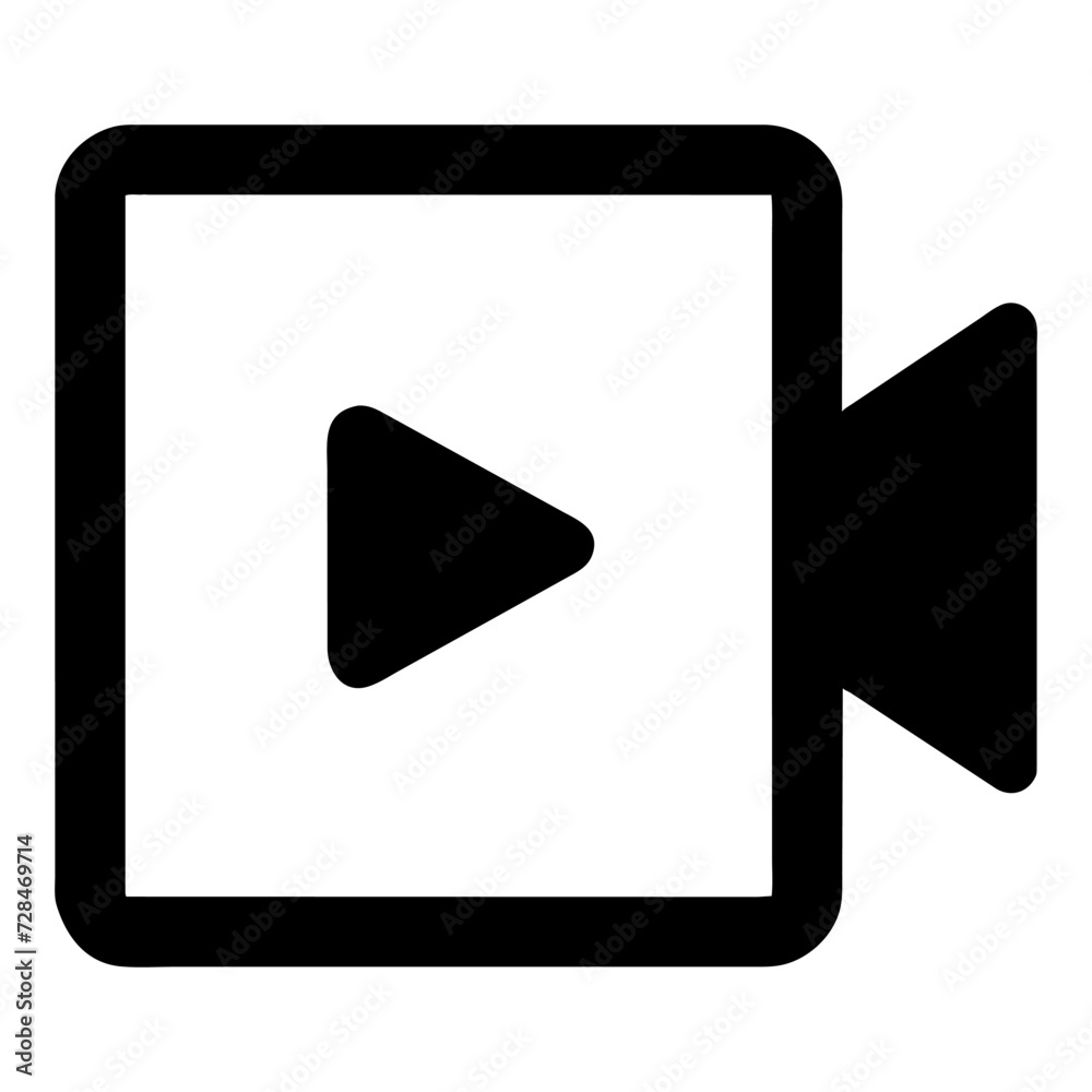 Video icon in trendy flat style  vector icon