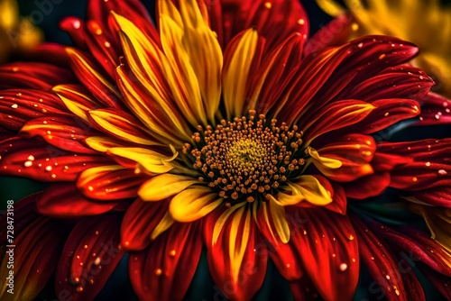red and yellow flower