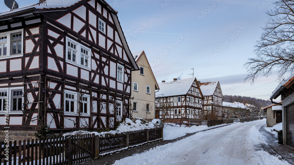 The historic houses of Herleshausen in Hesse