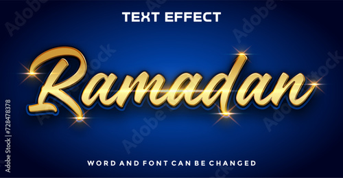 Ramadan editable text effect