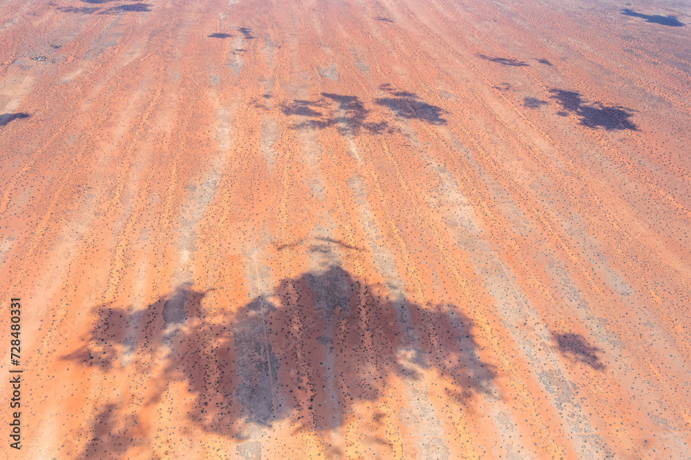 dune stripes in Kalahari, east of Mariental, Namibia