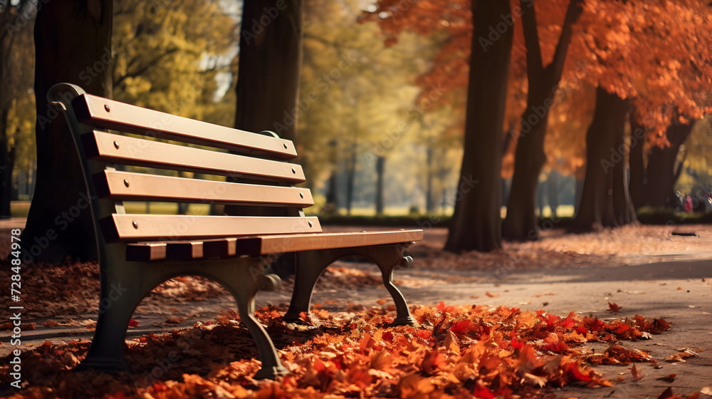 bench in autumn park,,
bench in the park