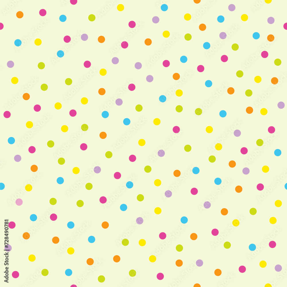 Celebration Colorful Confetti, Seamless pattern